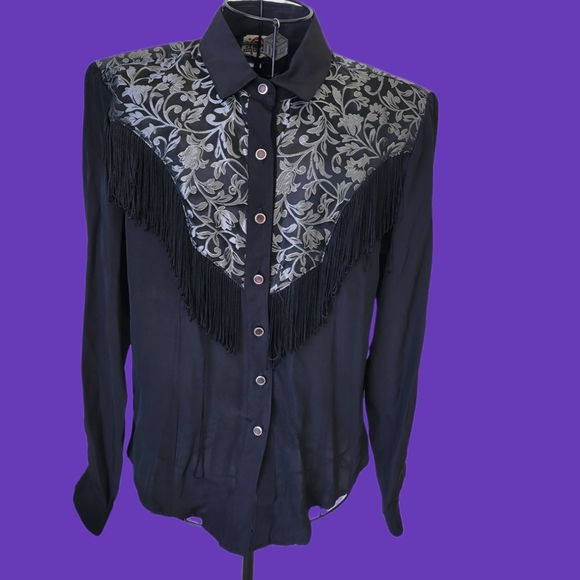 Vintage Tops - ROUGH RIDER western shirt